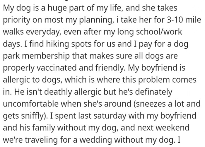 She wanted to spend this time with her pup since she hasn't been spending that much time with her