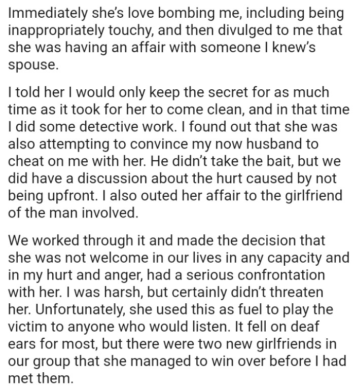 OP's husband didn’t take the bait, but they did have a discussion about the hurt caused