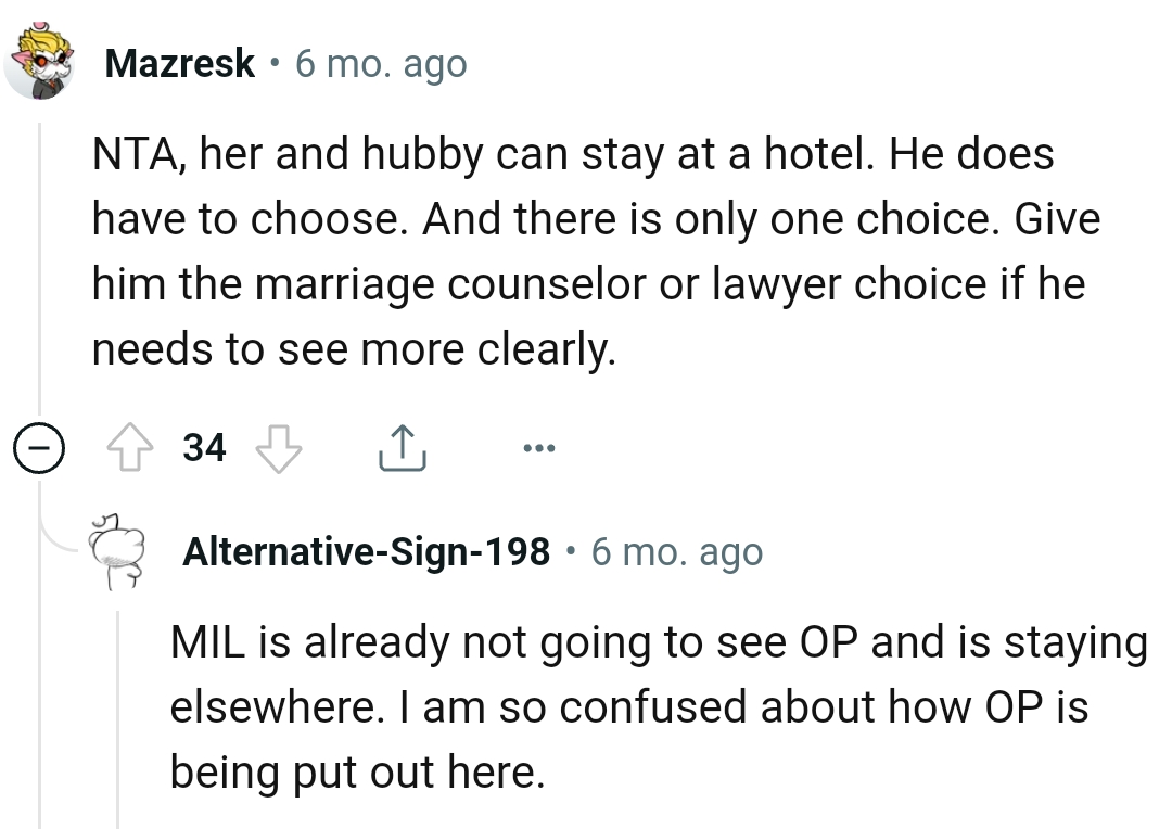 Give Him a Choice of Marriage Counselor or Lawyer