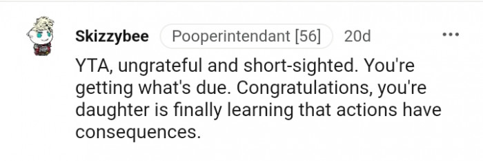 Ungrateful and shortsighted