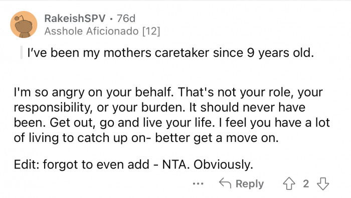 Op has a lot of catching up to do.