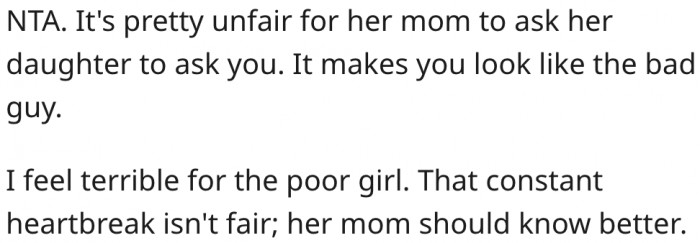 10. Her stepdaughter's mother should know better than to hurt her.