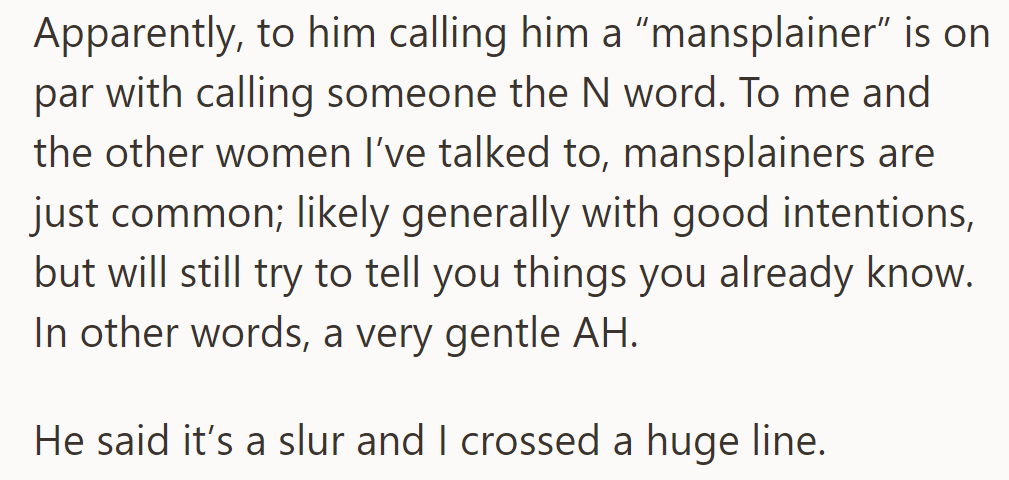 He likened being called a 