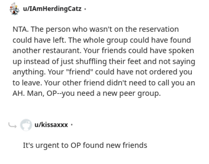 Yep this is the best way to approach the situation because the 7th person wasn't on the reservation.