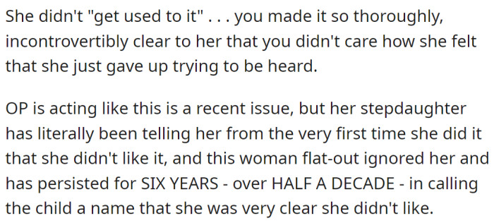 The Redditor continued: