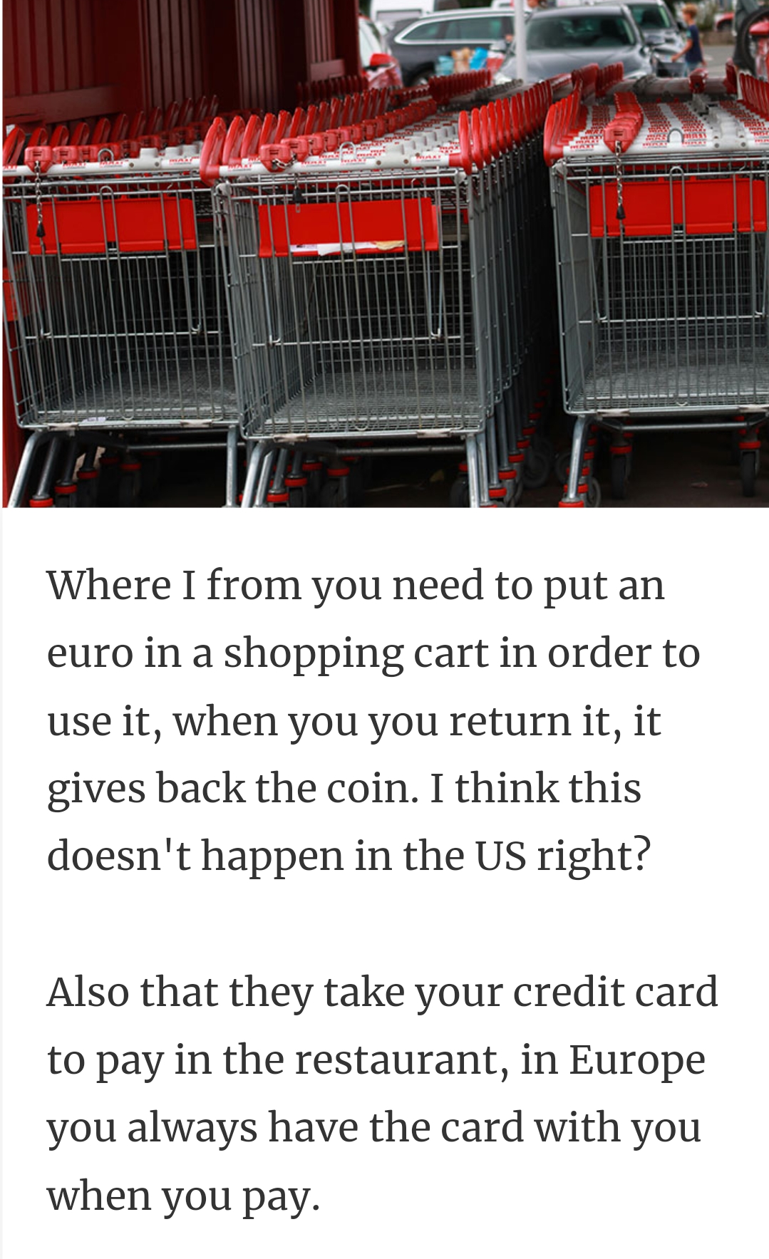 17. The cart culture