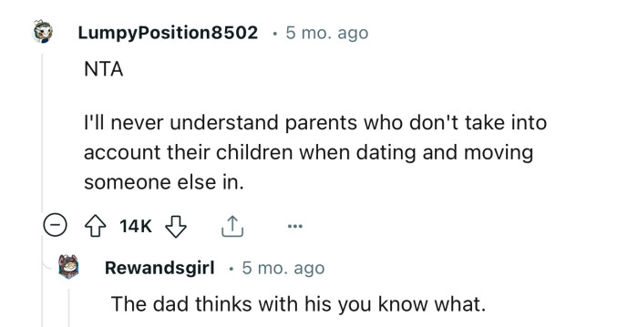 Parents should always take their children into account when getting into new relationships