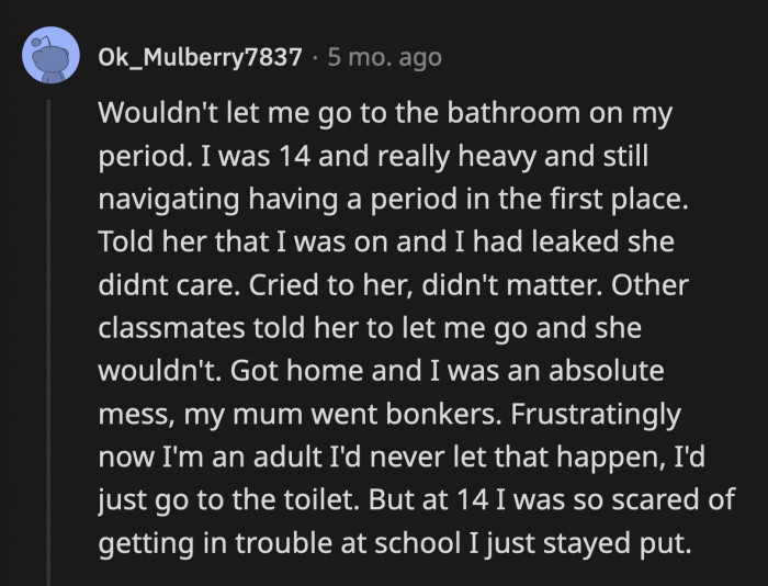 27. As a woman, we do not claim that teacher