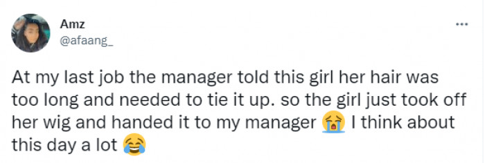 12. Sounds like she made it the manager's problem and that she is a total boss.