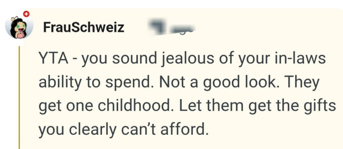 The OP needs to get rid of her jealousy