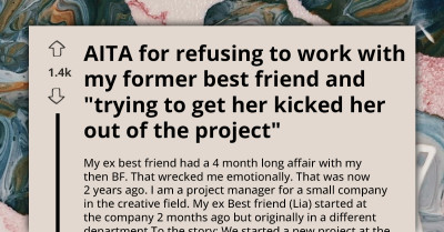 Woman's Ex-Best Friend Starts Working With Her But Gets Removed From Project Over Potential Conflict