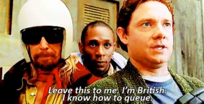 2. British people love getting in queues—even if they don't have any idea what that queue is for.