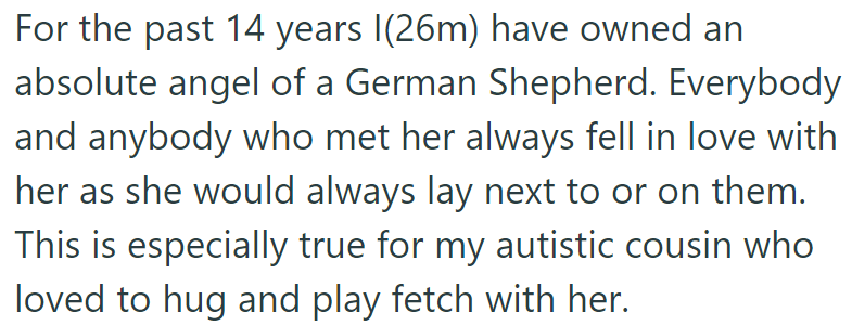 The OP had a dog for fourteen years: