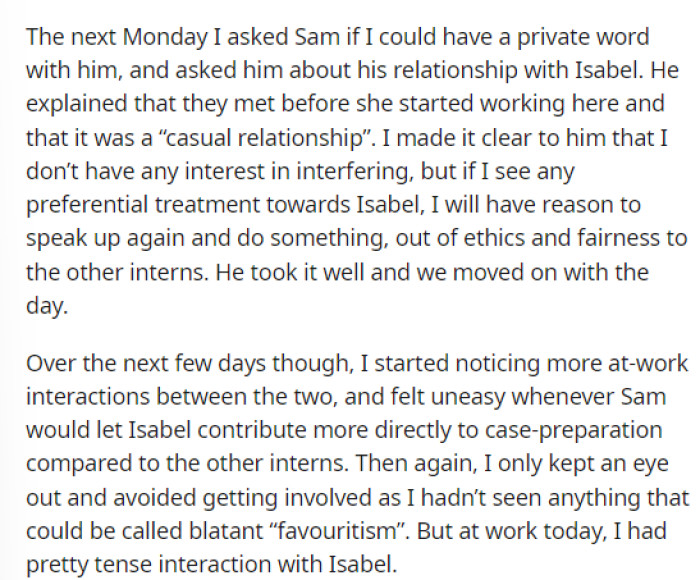 She then went on to tell us that she confronted them about it and how this all ended up unfolding.