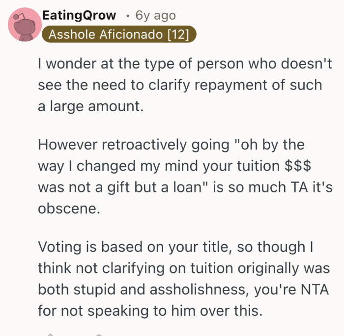 A pointed way of saying that rewriting history years later is not just messy, it is downright bizarre.