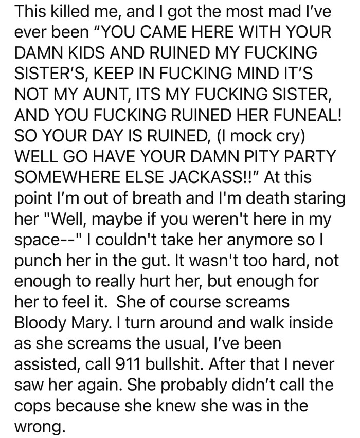 Things escalated further, and the confrontation evolved into violence.