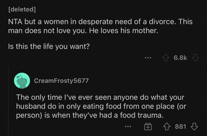 That's not a life anyone wants.