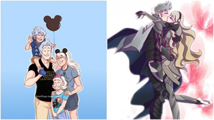 15. Corrin and Silas' family enjoying Disneyland