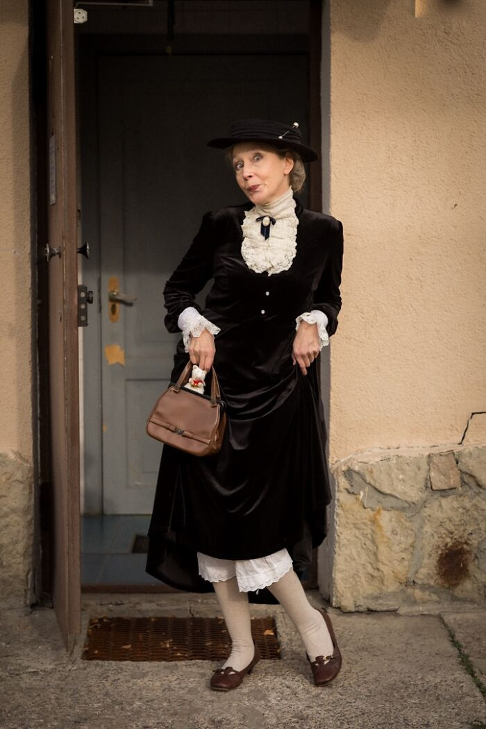 1. Someone is excited to step out