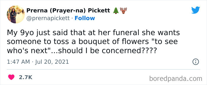 39. Tossing a bouquet of flowers