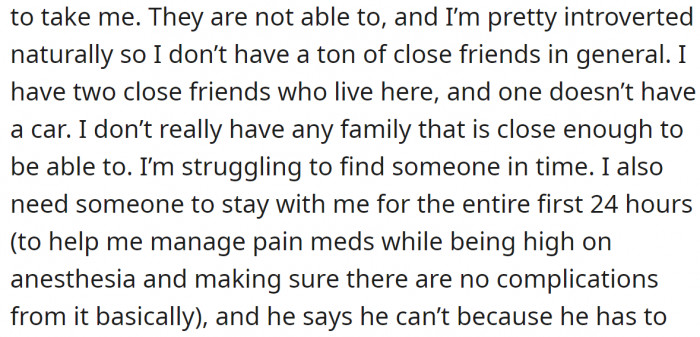 and he didn't even try to take a day off.