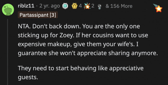 OP is doing right by Zoey, and she will remember OP's support when her own mom didn't.