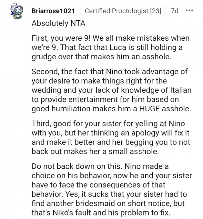 9. We all made mistakes when we were little