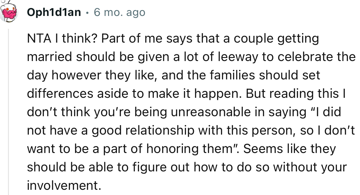 “NTA… Seems like they should be able to figure out how to do so without your involvement.”