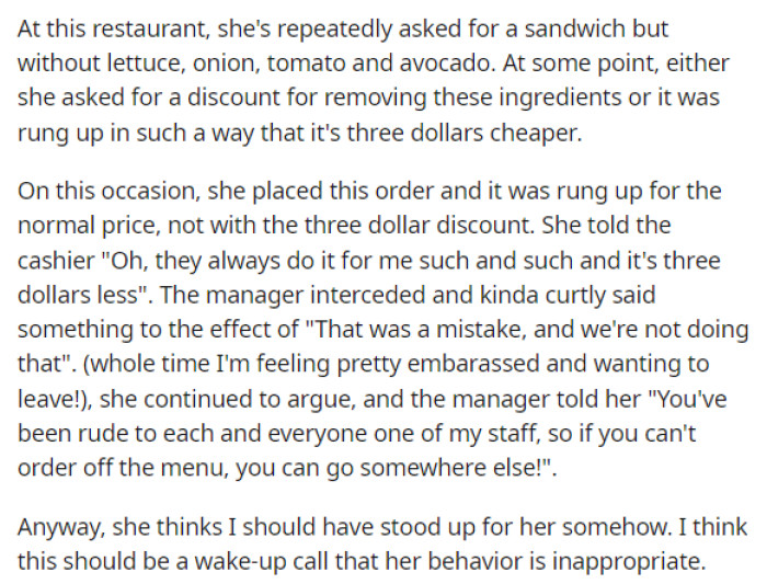 OP goes into more detail about what happened in this particular situation and why OP's mom was being kicked out of the restaurant.