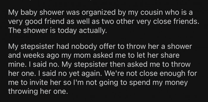 OP refused both offers and did not want any part of it.