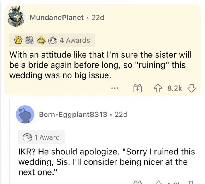 Could you imagine spending your life with a person like that?