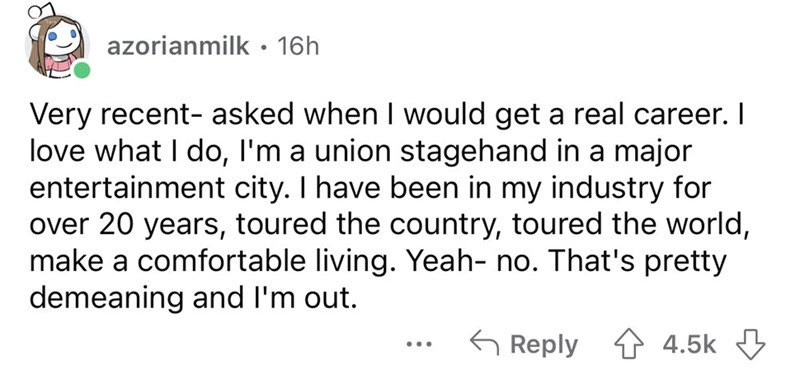 Date asks a demeaning question to someone with a very unique job.