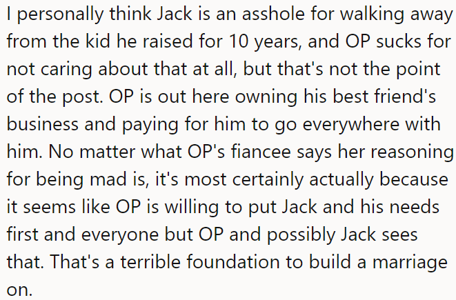 It's a terrible foundation to build a marriage on