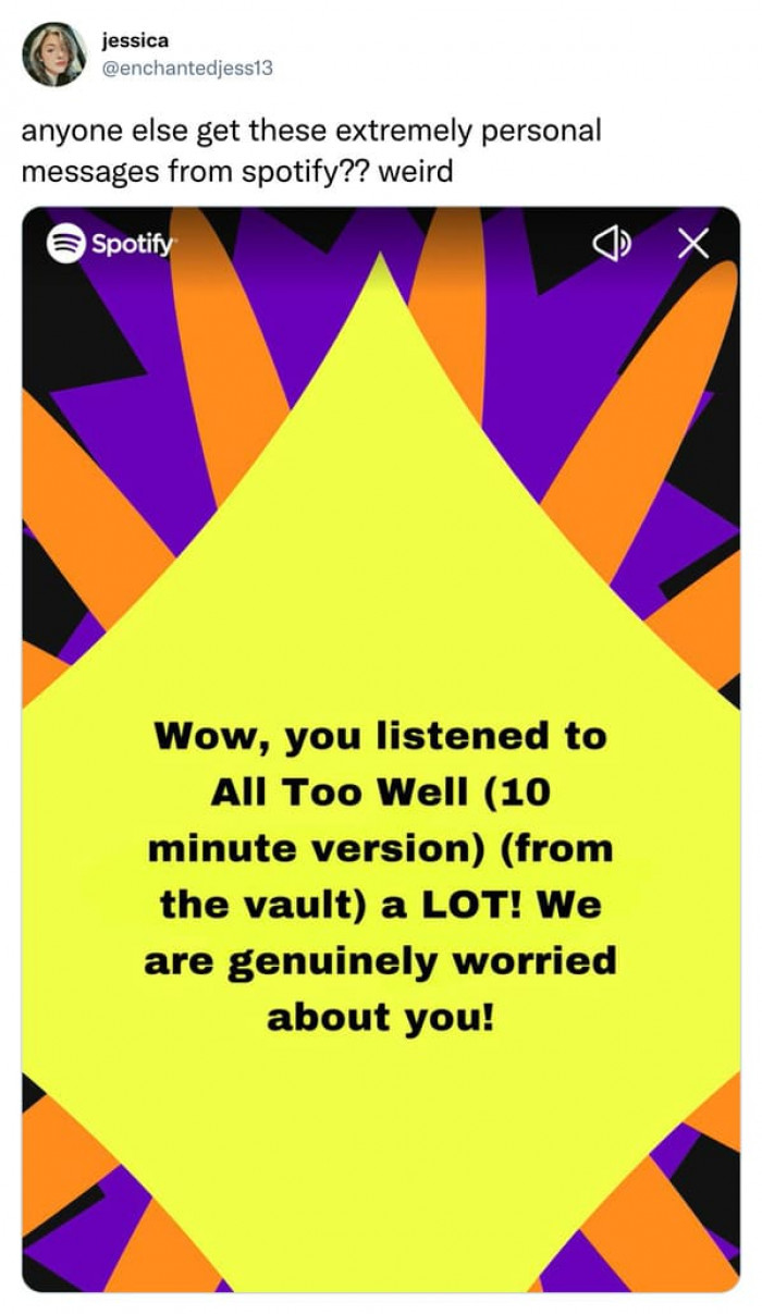 If Spotify could upgrade to being my therapist, that would help too.