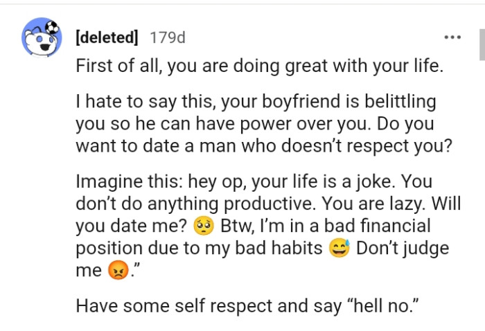 Having Some Self-Respect and Saying No