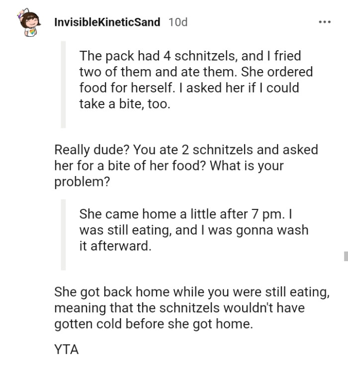 This Redditor wants to know what the OP's problem is