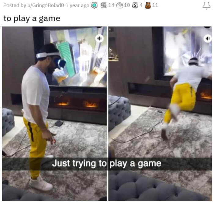 12. The VR Got Way Too Real Already