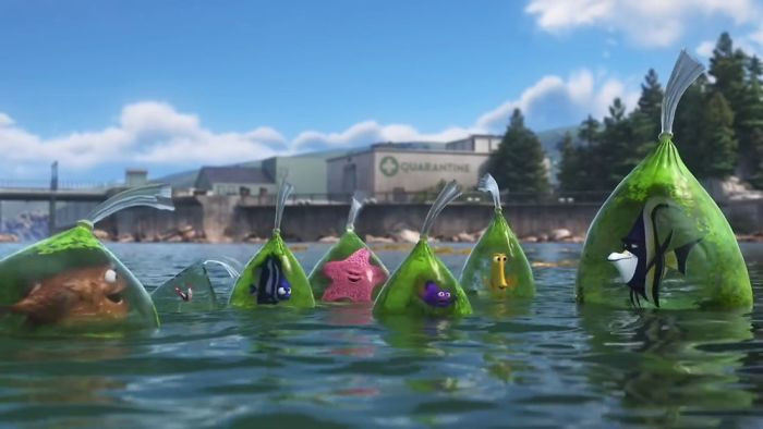 7. In Finding Dory, Jacques's Bag Is Cleaner Than All The Other Bags. This Is Because He's A Skunk Cleaner Shrimp, Which Means He Eats Dead Tissue And Other Organisms