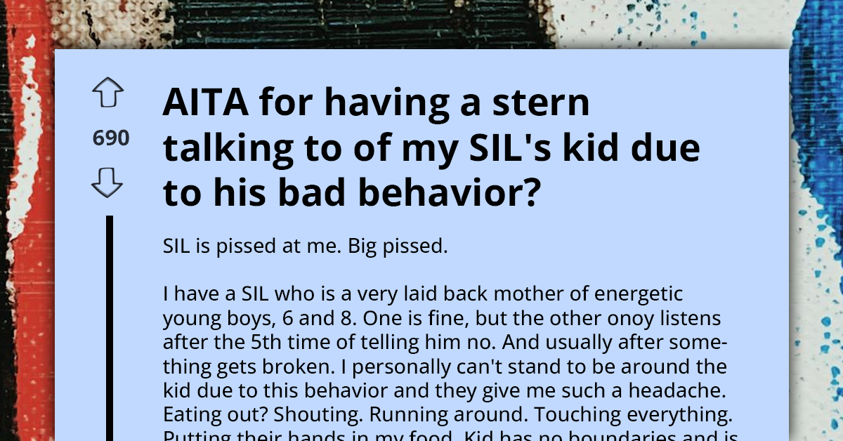AITA For Scolding My Sister-In-Law’s Child For Misbehaving
