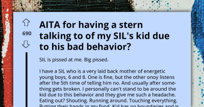 AITA For Scolding My Sister-In-Law’s Child For Misbehaving