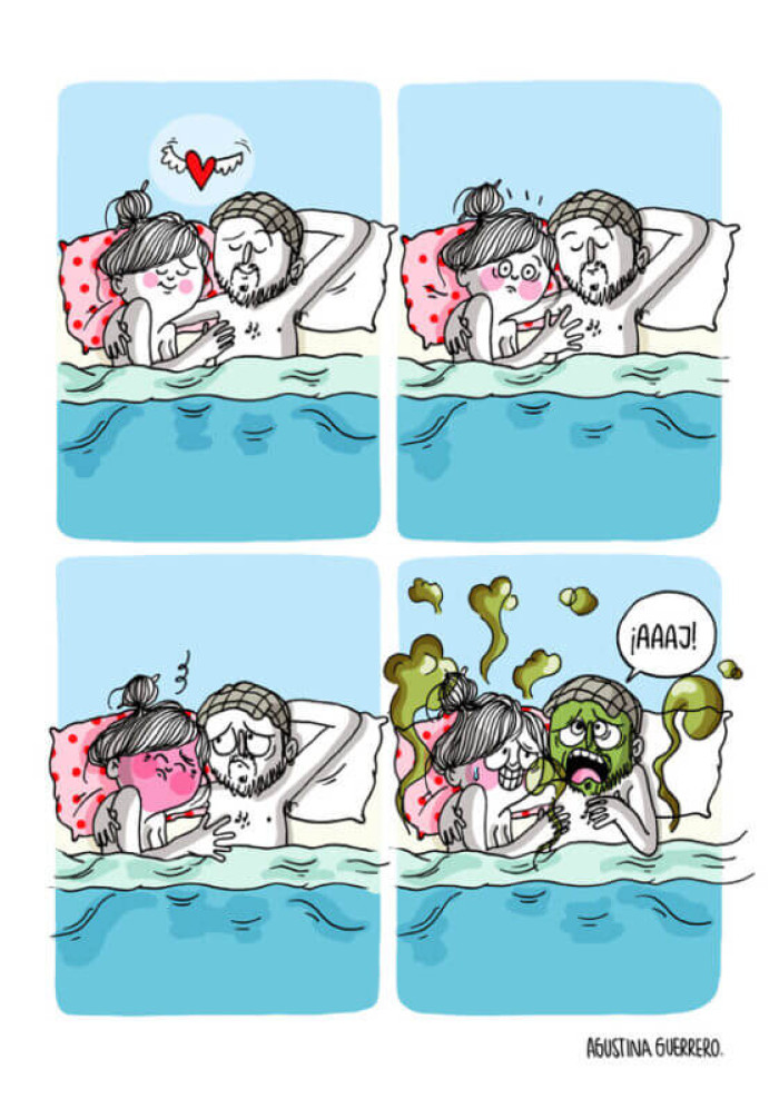 2. When both you and your partner are relaxed and comfortable in each other's company.