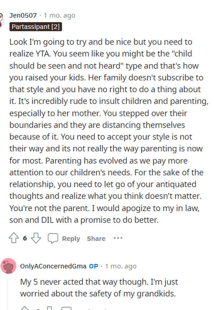 OP responded to this one, but it wasn't fooling anyone because she knows what she's saying, and overall, she was still in the wrong.