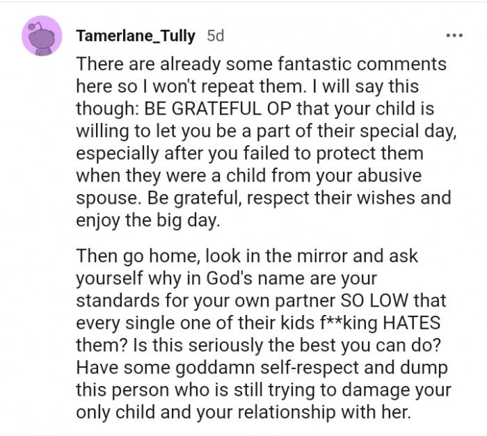 Your child is willing to let you be part of their special day