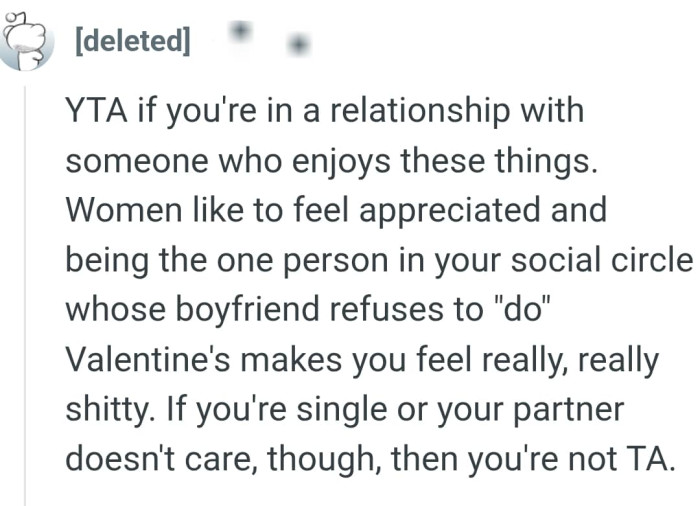 Women do like to feel appreciated