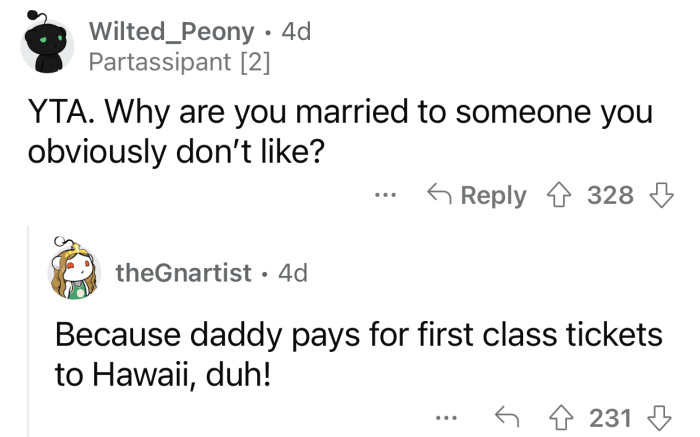 OP could only be interested in the free trips.