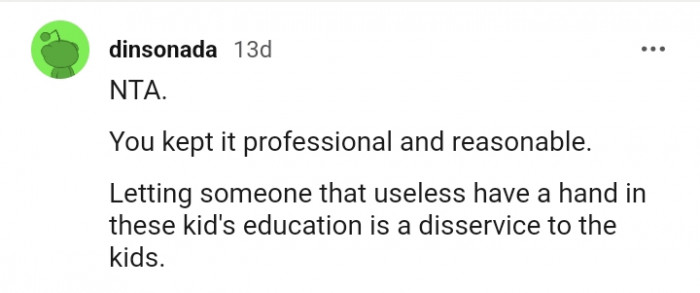 You kept it reasonable and professional