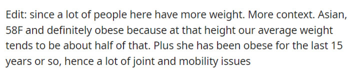 A follow-up edit from OP...