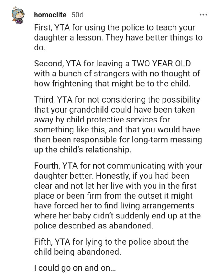 This Redditor is of the opinion that the OP is the AH for many reasons