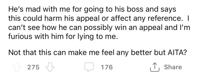 Now the OP is wondering if she's the a**hole here?