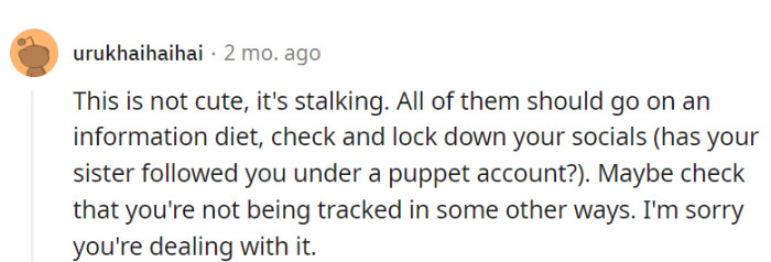 Privacy protection is essential in dealing with this situation.